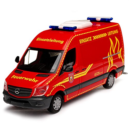 Herpa Mercedes-Benz Sprinter II Kasten Transporter Rot Feuerwehr Wilsdruff Sachsen NCV 3 W906 Modell 2006-2018 Version Ab Facelift 2013 H0 1/87 Modell Auto - 2