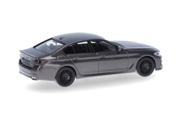 Herpa Modellauto BMW Alpina B5 Limousine, Miniatur im Maßstab 1:87, Sammlerstück, Made in Germany, Modell aus Kunststoff, Farbe: Champagner Quarz metallic - 2