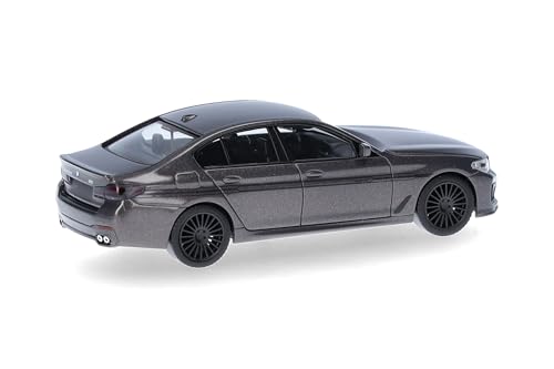 Herpa Modellauto BMW Alpina B5 Limousine, Miniatur im Maßstab 1:87, Sammlerstück, Made in Germany, Modell aus Kunststoff, Farbe: Champagner Quarz metallic - 2