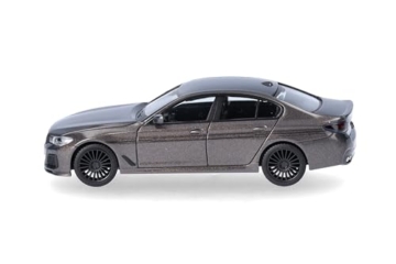 Herpa Modellauto BMW Alpina B5 Limousine, Miniatur im Maßstab 1:87, Sammlerstück, Made in Germany, Modell aus Kunststoff, Farbe: Champagner Quarz metallic - 4