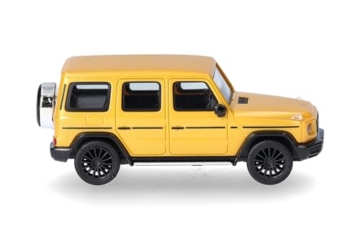 Herpa Modellauto Mercedes-Benz G-Klasse, Solar Beam, Miniatur im Maßstab 1:87, Sammlerstück, Made in Germany, Modell aus Kunststoff, Farbe: metallic - 3
