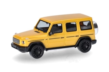 Herpa Modellauto Mercedes-Benz G-Klasse, Solar Beam, Miniatur im Maßstab 1:87, Sammlerstück, Made in Germany, Modell aus Kunststoff, Farbe: metallic - 1