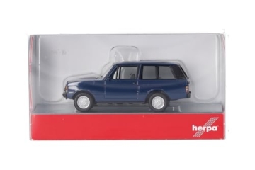 Herpa Modellauto Range Rover, Miniatur im Maßstab 1:87, Sammlerstück, Made in Germany, Modell aus Kunststoff, Blau - 5
