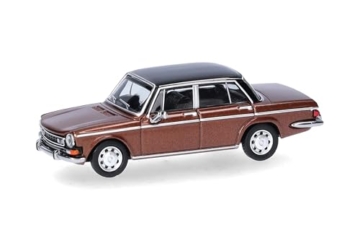 Herpa Modellauto Simca 1301 Special, Miniatur im Maßstab 1:87, Sammlerstück, Made in Germany, Modell aus Kunststoff, Farbe: kupfermetallic - 1