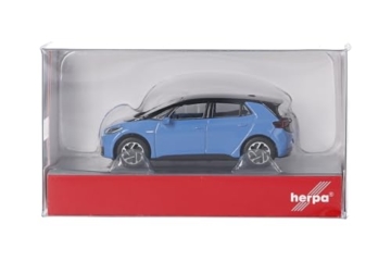 Herpa Modellauto VW ID. 3, solid Ocean Blue, Miniatur im Maßstab 1:87, Sammlerstück, Made in Germany, Modell aus Kunststoff - 5