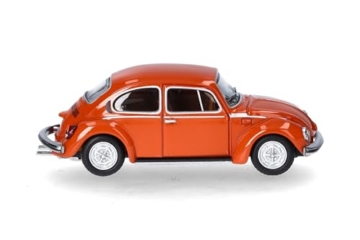Herpa Modellauto VW Käfer 1303, Leuchtorange, Miniatur im Maßstab 1:87, Sammlerstück, Made in Germany, Modell aus Kunststoff - 3