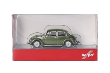 Herpa Modellauto VW Käfer 1303, moos metallic, Miniatur im Maßstab 1:87, Sammlerstück, Made in Germany, Modell aus Kunststoff - 5