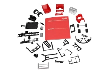 Herpa Modellbausatz Minikit Mercedes-Benz Actros S Absetzkipper AK12, Miniatur im Maßstab 1:87, Sammlerstück, Kit für Modellbau, Kunststoff, Farbe: rot - 4