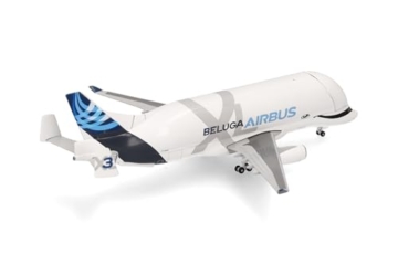 Herpa Modellflugzeug Airbus Industries BelugaXL - XL#3 - F-GXLI Miniatur im Maßstab 1:500, Sammlerstück, Flugzeug Modell ohne Standfuß, Metall - 3