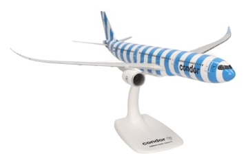 Herpa Modellflugzeug Condor Airbus A330-900neo Sea Miniatur im Maßstab 1:200, Sammlerstück, Modell mit Standfuß, Kunststoff, Weiß, Blau - 3