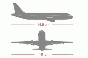 herpa Modellflugzeug Lufthansa Airbus A380 – D-AIMK Düsseldorf, Miniatur im Maßstab 1:500, Sammlerstück, Modell ohne Standfuß, Metall, White, Gray, Blue - 6