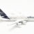 herpa Modellflugzeug Lufthansa Airbus A380 – D-AIMK Düsseldorf, Miniatur im Maßstab 1:500, Sammlerstück, Modell ohne Standfuß, Metall, White, Gray, Blue - 1
