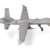 Herpa Modellflugzeug U.S. Air Force MQ-9A Reaper Block 5 - New York Air National Guard, 108th Attack Squadron, Hancock Field, Miniatur im Maßstab 1:72, Sammlerstück, Modell mit Standfuß, Metall - 1