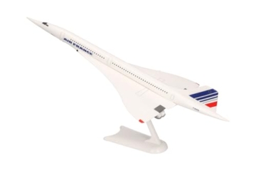 Herpa Snap-Fit Modellflugzeug Air France Concorde – F-BVFB, Miniatur im Maßstab 1:250, Sammlerstück, Modell mit Standfuß, Kunststoff, Blau - 4