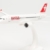 herpa Snap-Fit Modellflugzeug Airbus A220-30 - Swiss International Air Lines, Miniatur im Maßstab 1:200, Sammlerstück, Modell mit Standfuß, Kunststoff, Weiß - 5