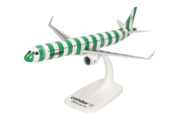 Herpa Snap-Fit Modellflugzeug Condor Airbus A321neo Island, Miniatur im Maßstab 1:200, Sammlerstück, Modell mit Standfuß, Kunststoff - 1