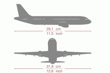 herpa Snap-Fit Modellflugzeug Emirates Airbus A380 “Destination Dubai” – A6-EOT Miniatur im Maßstab 1:250, Sammlerstück, Modell mit Standfuß, Kunststoff, Weiß - 6