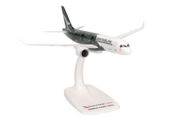 Herpa Snap-Fit Modellflugzeug QantasLink Airbus A220-300 - Flying Art Series/Minyma Kutjara Tjukurpa, Miniatur im Maßstab 1:200, Sammlerstück, Modell mit Standfuß, Kunststoff - 3