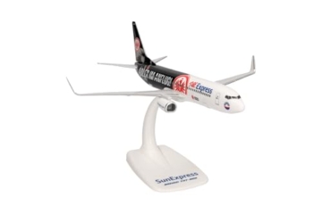 Herpa Snap-Fit Modellflugzeug Sun Express Boeing 737-800 
