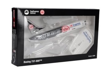 Herpa Snap-Fit Modellflugzeug Sun Express Boeing 737-800 