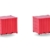 Herpa Zubehör 2X 10ft Container, rot,. im Maßstab 1:87, Miniatur Modell, Kunststoff - 2
