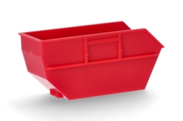 Herpa Zubehör Absetzmulde groß (2 Stück) im Maßstab 1:87, Miniatur Modell, Kunststoff, Farbe: rot - 1