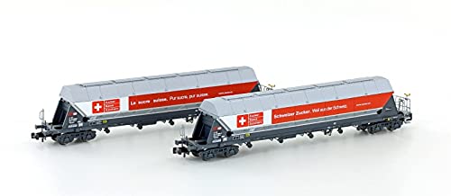 HobbyTrain - 2er Set Silowagen Tagnpps Schweizer Zucker, Ep.vi - HOB-H23475 - 1