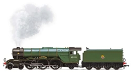 Hornby BR, Klasse A3, „Flying Scotsman mit Dampferzeuger, Druckguss-Fußplatte und flackernder Feuerbüchse – Epoche 4. Lokomotiven, Cherry, grün - 1