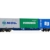 Hornby TT:120 TT6031 Touax KFA Containerwagen mit 1x20 & 1x40 Containern, Orange/Silber - 2