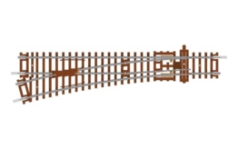 Hornby TT8008 Spur TT, Linke Weiche, 166 mm, 15° – zusätzliche Gleisteile für Modelleisenbahn-Sets, Gleisteile für Spielzeugeisenbahnen, beinhaltet: 1x 631 mm Hobbys für Männer, Maßstab 1:120 - 1