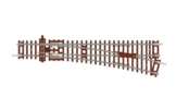 Hornby TT8009 Spur TT, rechte Weiche, 166 mm, 15° – zusätzliche Gleisteile für Modelleisenbahn-Sets, Gleisteile für Spielzeugeisenbahnen, beinhaltet: 1x 631 mm rechte Weiche – Maßstab 1:120 - 1