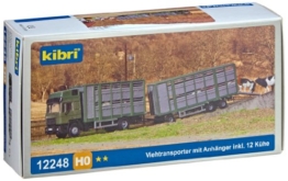 Kibri 12248 - H0 Viehtransporter mit Anhänger - 1