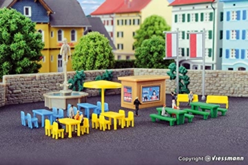 Kibri 36694 Z Deko-Set Brunnen und Park - 1