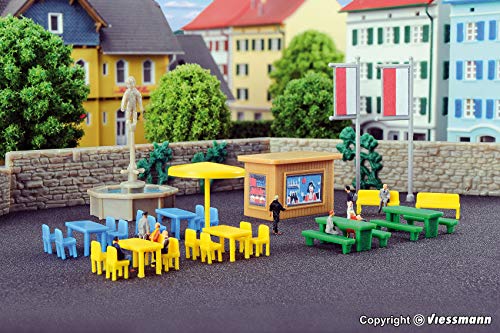 Kibri 36694 Z Deko-Set Brunnen und Park - 1