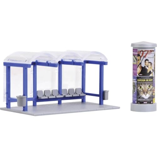 Kibri 38142 - H0 Deko Set Bushaltestelle - 1