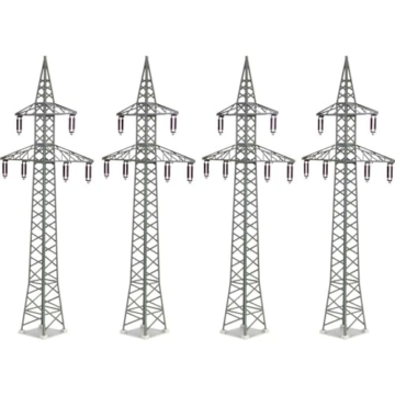 Kibri 38533 H0 Deko-Set Strommasten, 4er - 1