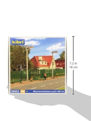 Kibri 38603 H0 Maschendrahtzaun grün - 2