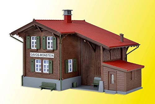 Kibri 39493 - H0 Bahnhof Davos-Monstein inklusiv Hausbeleuchtungs-Startset, Fahrzeug - 2
