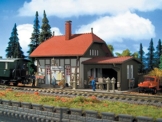 Kibri Modellbausatz H0 Bahnhof Spatzenhausen, Bausatz, Bauwerk, Kind, Kinder, Fantasie-Spieler, Unisex - 1