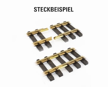 LGB 10090 - Verstellbares gerades Gleis Länge 88-120 mm für Gartenbahnen Spur G - 6