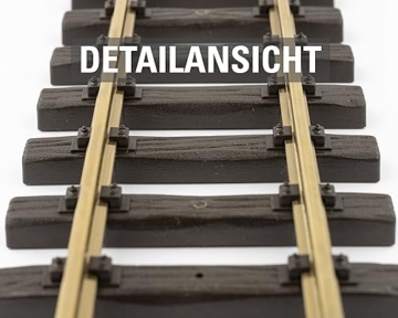LGB 10090 - Verstellbares gerades Gleis Länge 88-120 mm für Gartenbahnen Spur G - 7