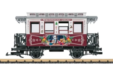 LGB – 36026 Weihnachtswagen 2026 – Güterwagen mit festlicher Gestaltung – Sammlerwagen Gartenbahn – Weihnachten – Spur G 1:22,5 – ab 15 Jahre - 1