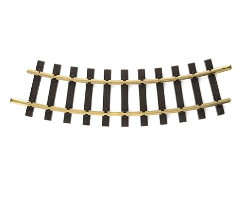 LGB – gebogenes Gleis R1-600 mm – 30° - L11000, gebogenes Gleiselement, Gleiserweiterung für Gartenbahn, Gleismaterial, Zubehör, Spur G, Maßstab 1:22,5 - 1