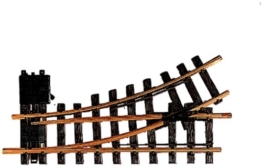 LGB – Handweiche, links, R1, 30 Grad – L12100, Weiche für Spur G, Gartenbahn, Gleismaterial, Zubehör, Schmalspur - 1