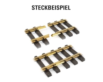LGB – Kreuzung Radius 90° - 13100, Gleiserweiterung für Gartenbahn, Gleismaterial, Zubehör, Spur G, Maßstab 1:22,5 - 3
