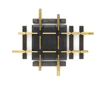 LGB – Kreuzung Radius 90° - 13100, Gleiserweiterung für Gartenbahn, Gleismaterial, Zubehör, Spur G, Maßstab 1:22,5 - 1