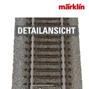 Märklin – 24130 - Gebogenes C-Gleis Radius 1 (Inhalt: 6X) – stabiles Modellgleis – realistische Schotteroptik – sicheres Stecksystem – Zubehör Modelleisenbahn – ab 15 Jahren – Spur H0 - 4