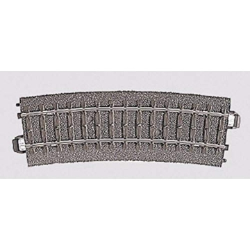 Märklin 24215 H0 Gebogenes Gleis R2 437,5 mm, 15 Grad, 6er Set - 1