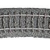 Märklin 24224 H0 Gebogenes Gleis R2 437,5 mm, 24,3 Grad, 6er Set - 1