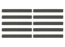 Märklin – 24360 - Gerades C-Gleis 360 mm (Inhalt: 10x) – stabiles Modellgleis – realistische Schotteroptik – sicheres Stecksystem – Zubehör Modelleisenbahn – ab 15 Jahren – Spur H0 - 1